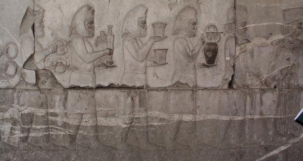 Median Tribute Bearers, 520 - 486 BC, Apadana Staircase, Persepolis, Iran