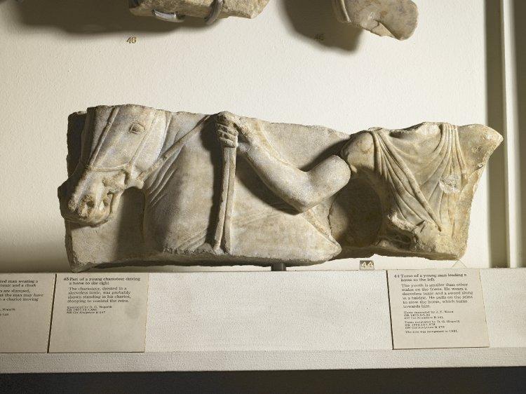 Fragment of a marble frieze, Temple of Artemis, 550-510BC, Ephesus, Ionia (now Anatolia, Turkey)