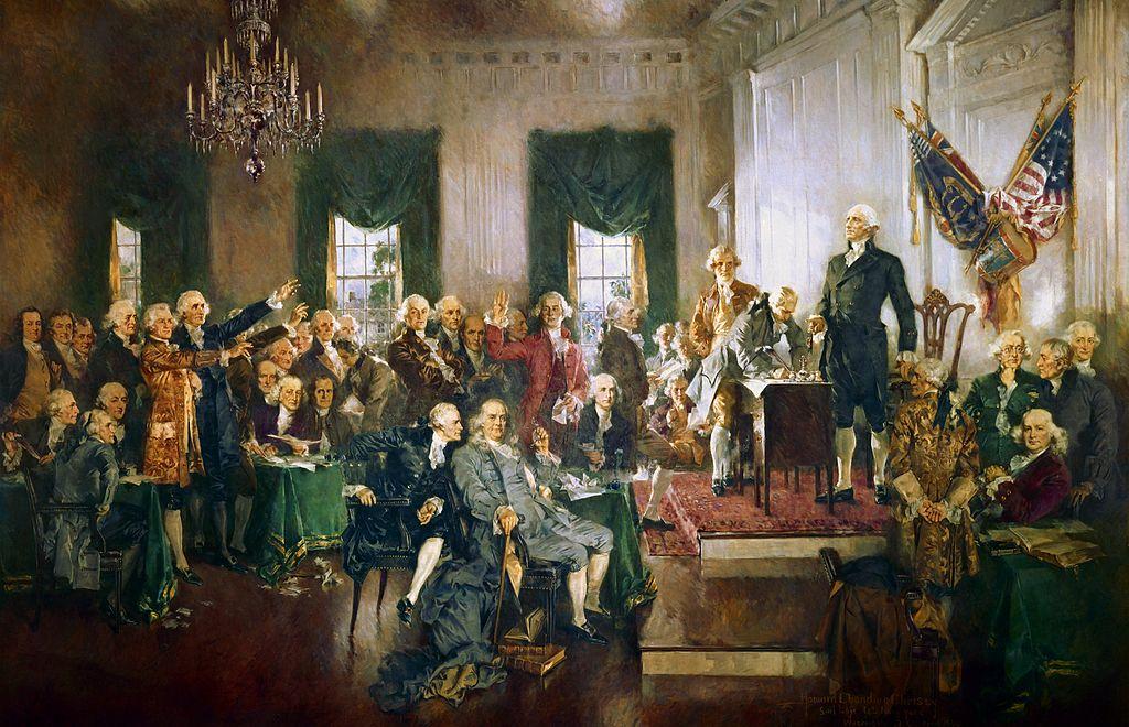 Scene at the Signing of the Constitution of the United States, 1940, Howard Chandler Christy