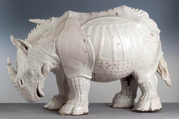Meissen Porcelain Rhinoceros, after Albrecht Dürer, 1515