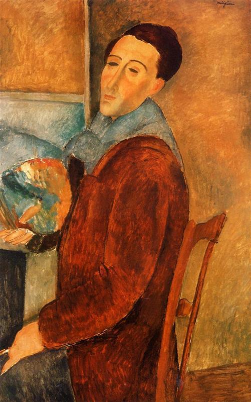 Self Portrait, Modigliani, 1919