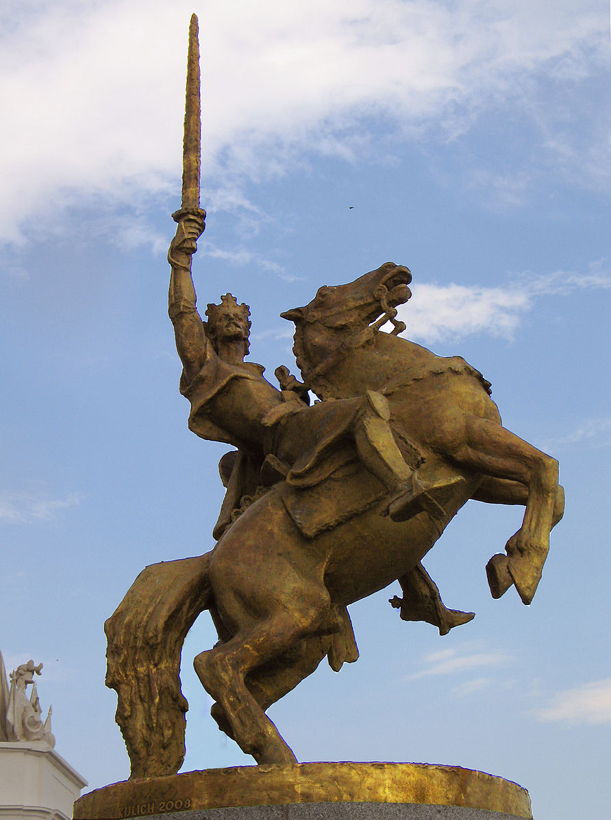 Statue of Svätopluk, 2010, Ján Kulich, Bratislava, Slovakia