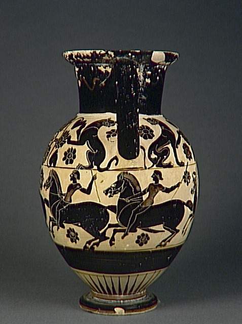 Amphora with horse riders, cr. 560-530 BC, Reggio di Calabria