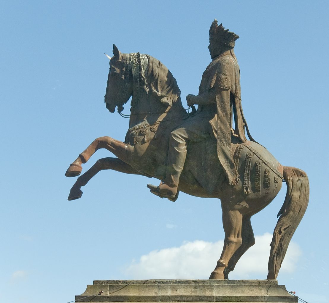 Statue of Emperor Menelik II, 1930, Addis Ababa, Ethiopia