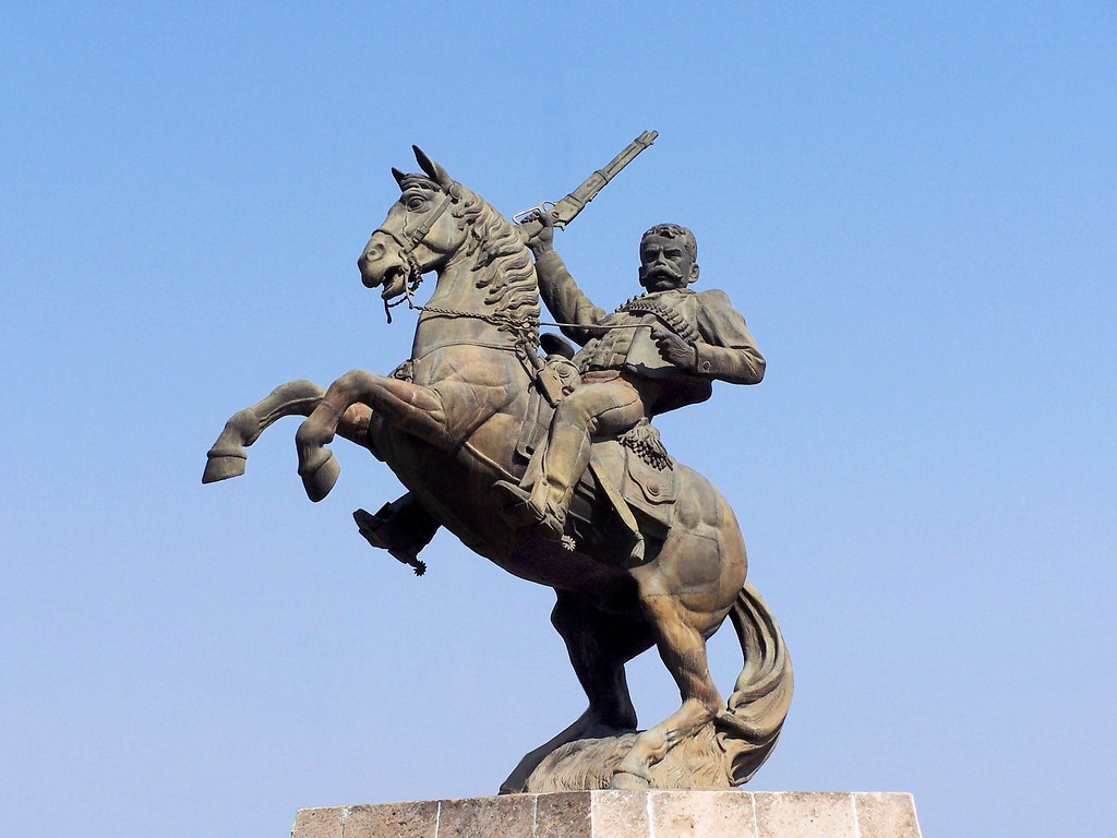 Statue of Emiliano Zapata, 1985 (?), Tulancingo, Hidalgo, Mexico