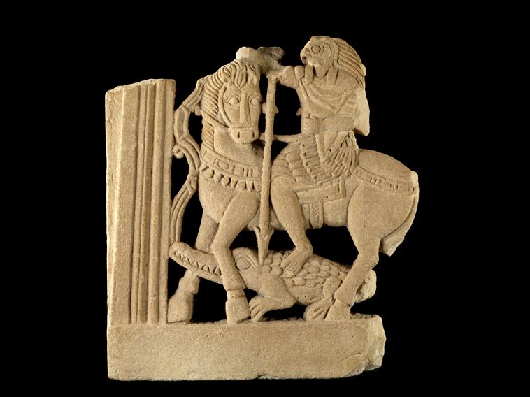 COMPARANDUM: Horus the Horseman, (part of window decoration)