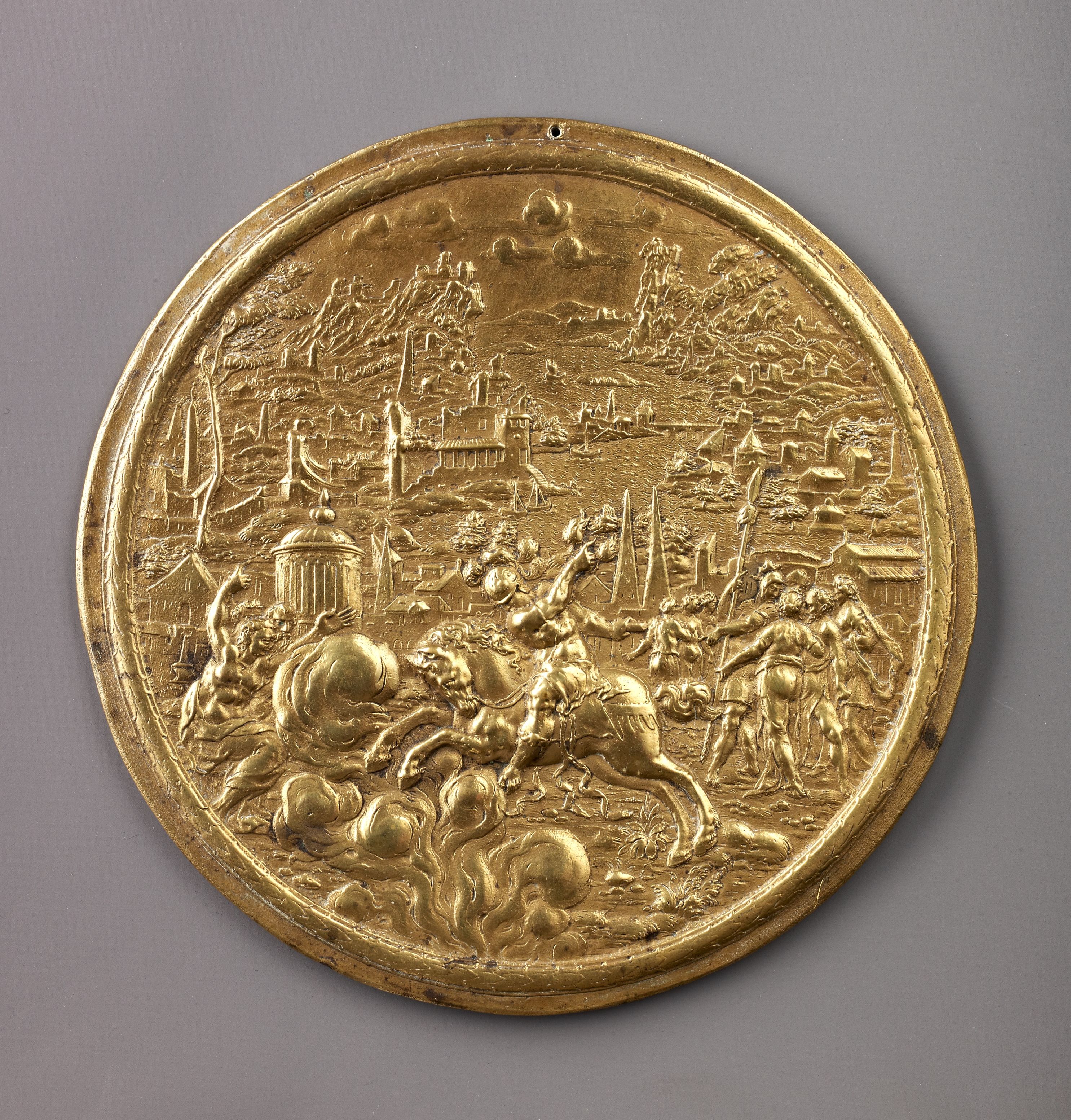 Self-sacrifice of Marcus Curtius, 1596-1600, Paulus Willemsz van Vianen, Netherlands