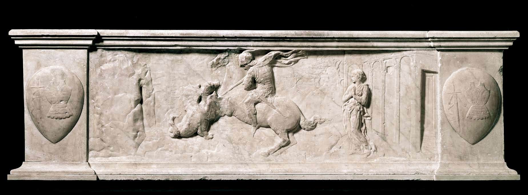 Saint George and the Dragon, cr. 1416, Donatello, Florence, Italy