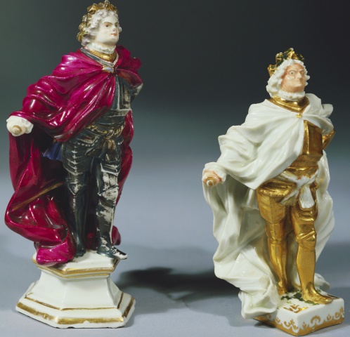 Augustus II porcelain figurine, cr. 1720