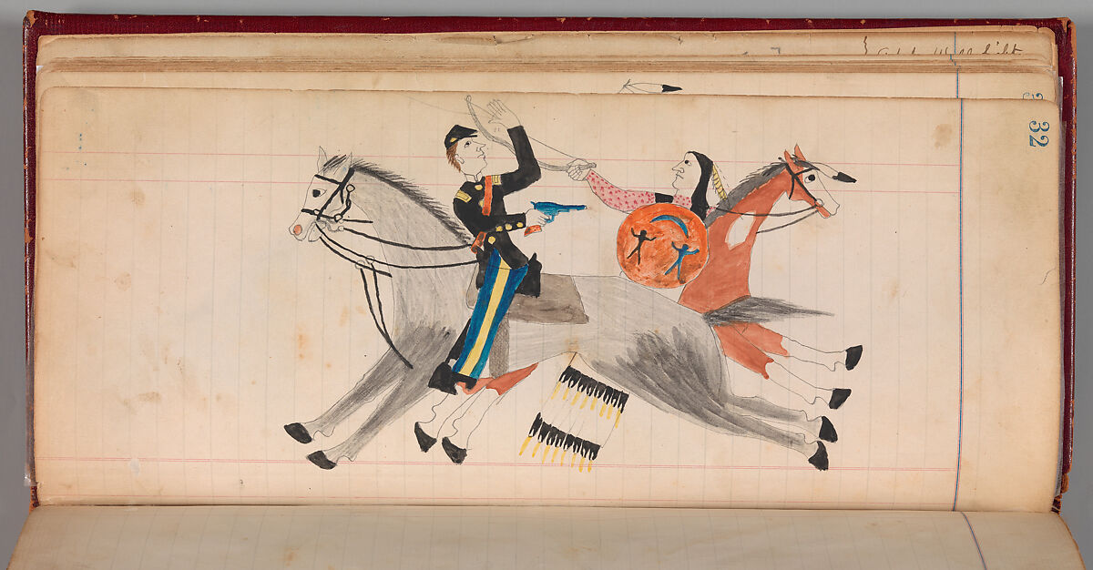 Maffet Ledger, ca. 1874–81, Southern and Northern Cheyenne, U.S.A.