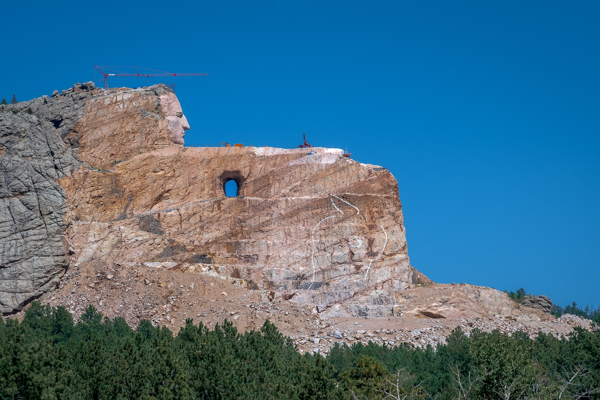 Crazy Horse Memorial, 1948-?, Korczak Ziolkowski, South Dakota, U.S.A.