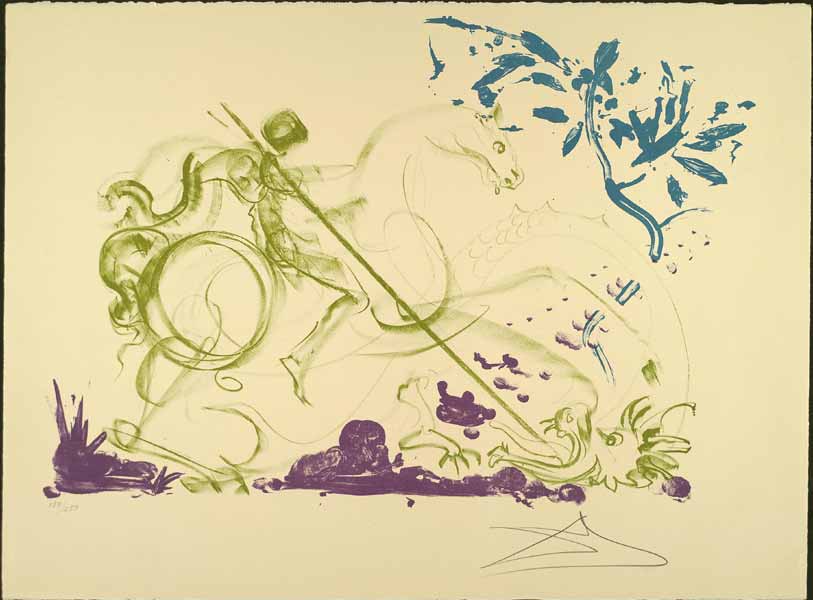 St. George with the Dragon, 1973, Salvador Dalí