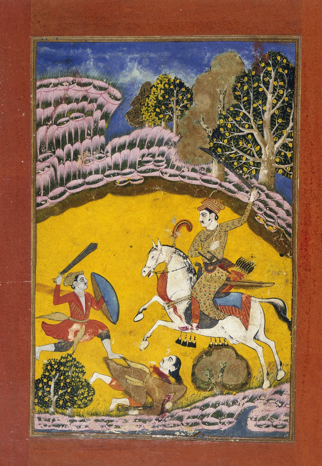 Nata Ragini, Page from a Ragamala Series, cr. 1675, Deccan or Rajasthan, India