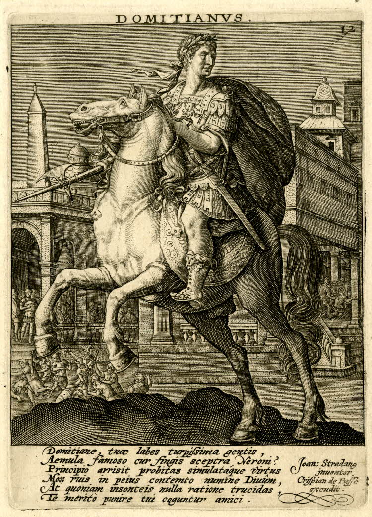 Portrait of Roman emperor Domitian, 1579-1637, Jan van der Straet, Italy and Frandres