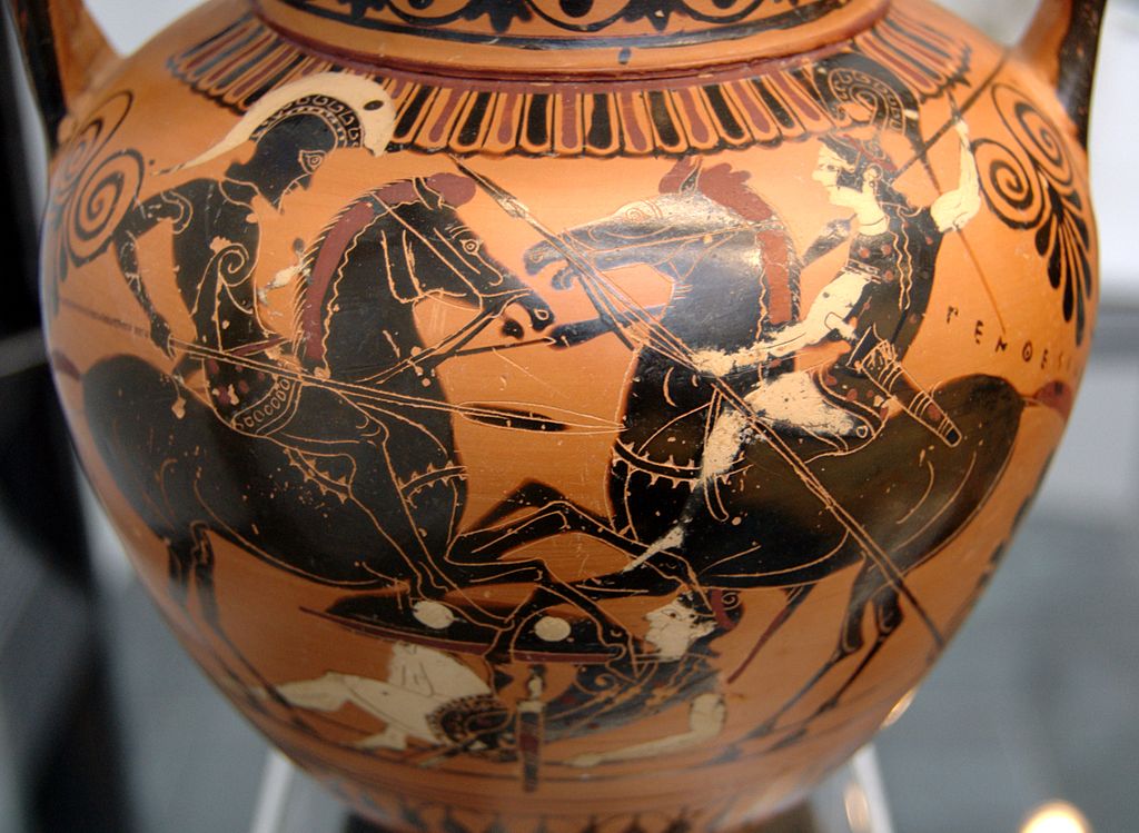 Amphora with Achilles and Penthesilea, cr. 520 BC, Vulci (Attic production ?)