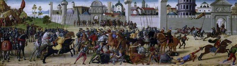 The Siege of Troy, the Death of Hector, 1490-5, Biagio d'Antonio
