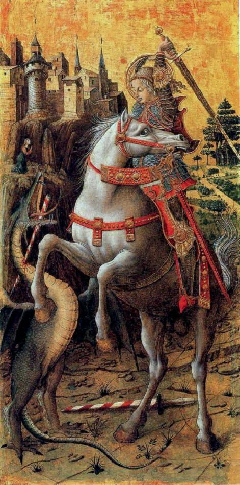 Saint George And the Dragon, 1470, Carlo Crivelli, Venice, Italy