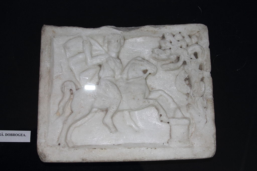 A bas-relief showing a Thracian horseman, ?