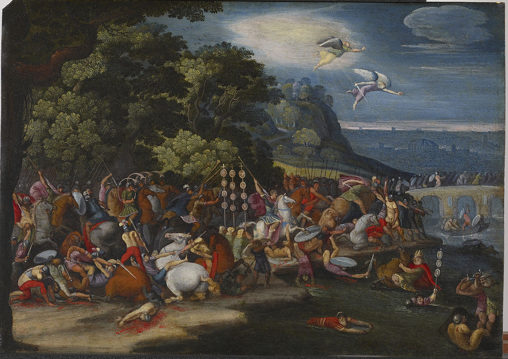 Constantine the Great at the Milvian Bridge, cr. 1640, After Giulio Romano, Flemish