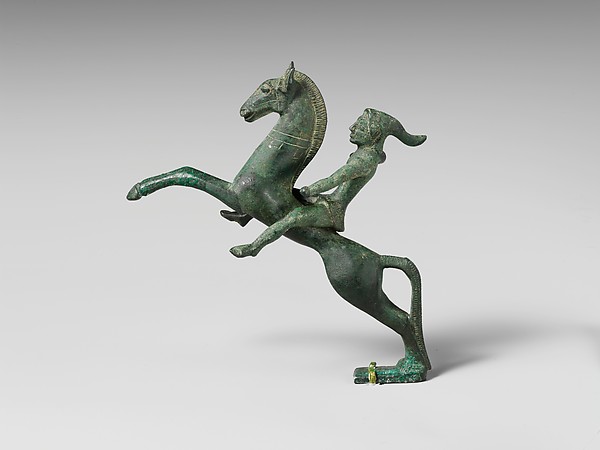 Bronze statuette of a Scythian mounted archer, early 5th century BC