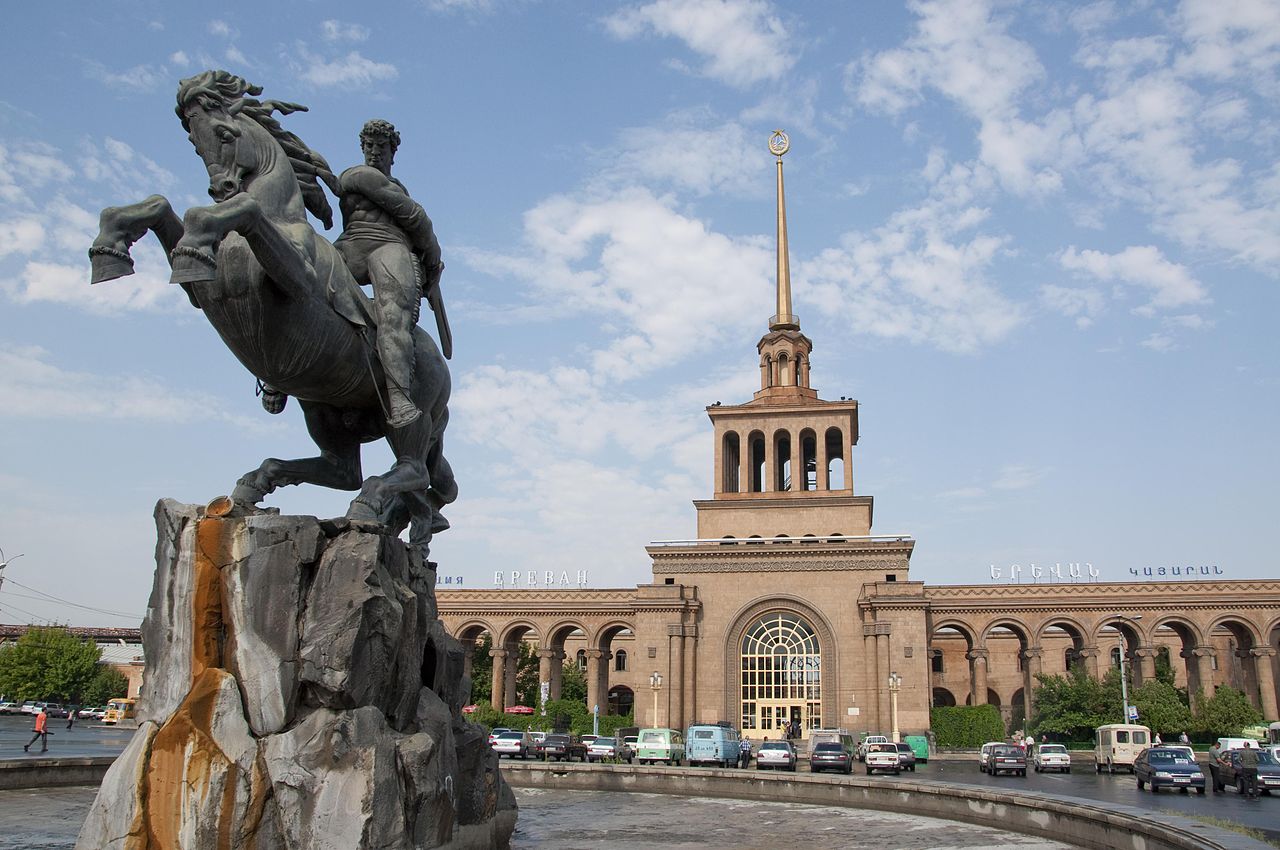 Statue of David of Sassoun, 1959, Yervand Kochar, Yerevan, Armenia