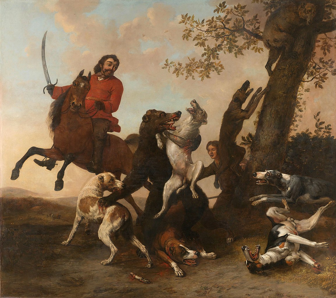 The bear hunt, 1649, Paulus Potter, Netherlands