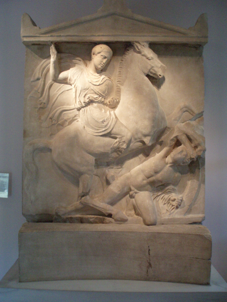 Tomb sculpture of Dexileos, cr. 394 BC, Attic