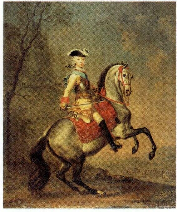 Equestrian portrait of Peter III, 1742-4, G.C.Grooth