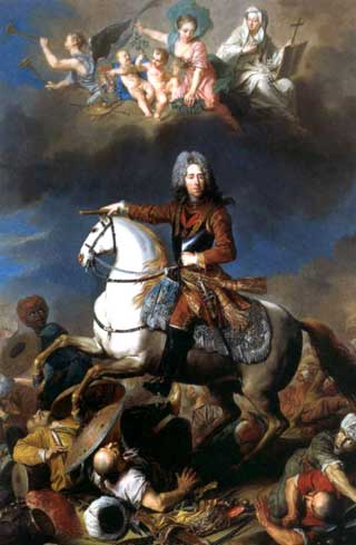 Equestrian portrait of Prince Eugene of Savoy, early 18th century, Jacob van Schuppen