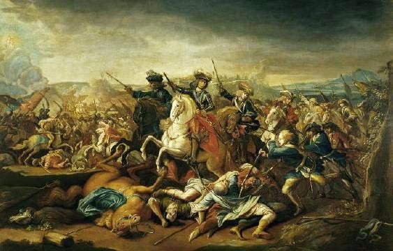 Eugene of Savoy during the Battle of Belgrade (1717), cr. 1720, Johann Gottfried Auerbach