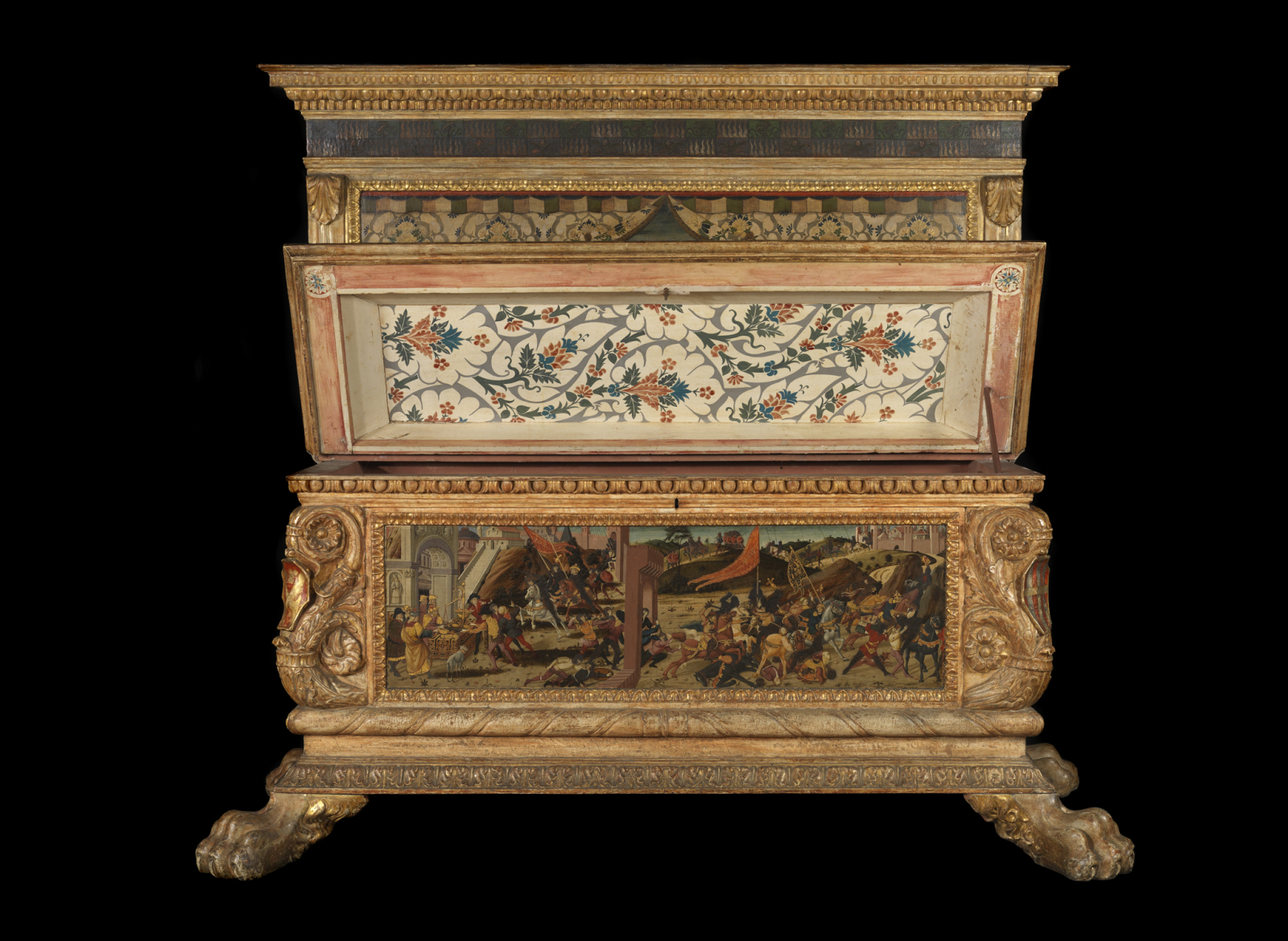 The Morelli-Nerli Wedding Chest, 1472, Biagio di Antonio, Jacopo del Sellaio and Zanobi di Domenico