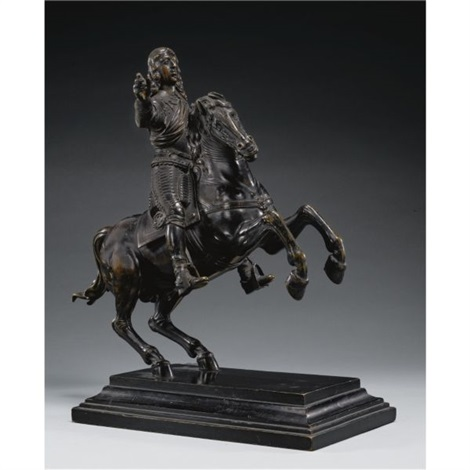 Equestrian statuette of Archduke Ferdinand Karl or Archduke Sigmund Franz von Habsburg on horseback, mid 17th century, Caspar Gras, Austria