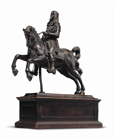 Equestrian statuette of Emperor Leopold I or Archduke Siegmund Franz on horseback, mid 17th century, Caspar Gras, Austria