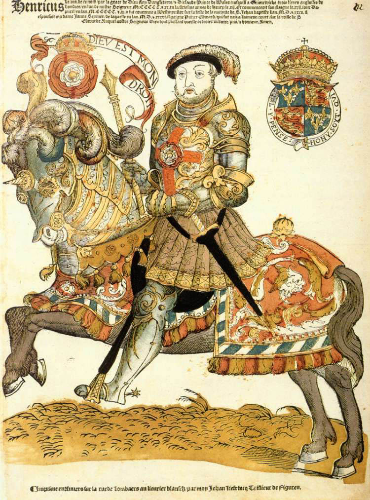 Henry VIII, king of England, on Horseback, 1536-40, Cornelis Anthonisz (manner of) and Hans Liefrinck (I), Antwerp, Netherlands