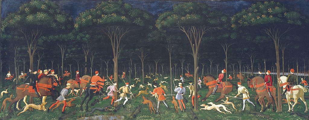 The Hunt in the Forest, cr. 1470, Paolo Uccello, Florence, Italy