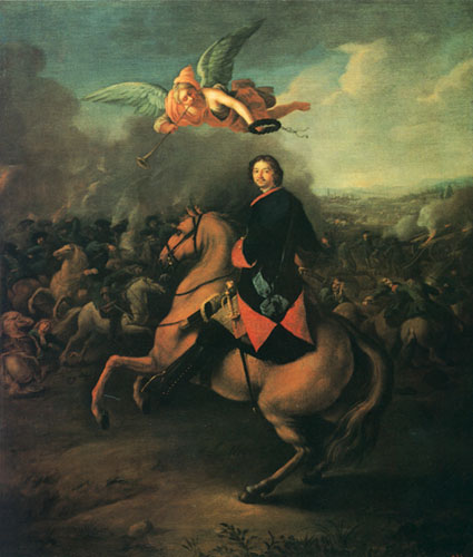 Peter I at the Battle of Poltava, 1724 or 1725, Johann Gottfried Tannauer