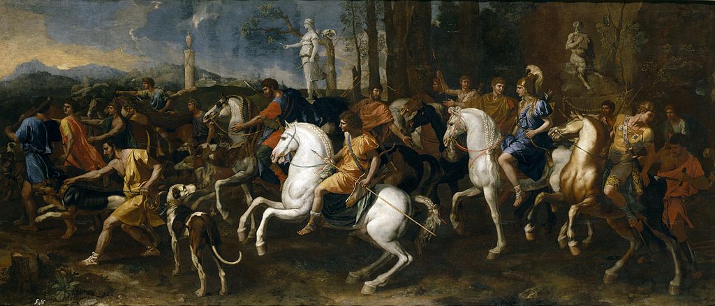 The hunt of Meleager and Atalante, cr. 1634-9, French, painted in Rome
