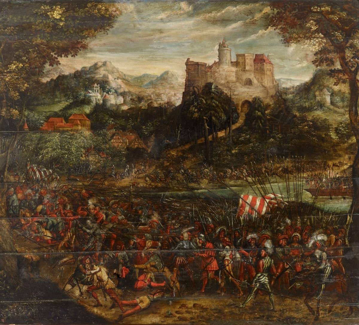 Battle scene with landsquenets, cr. 1525-30, South Germany
