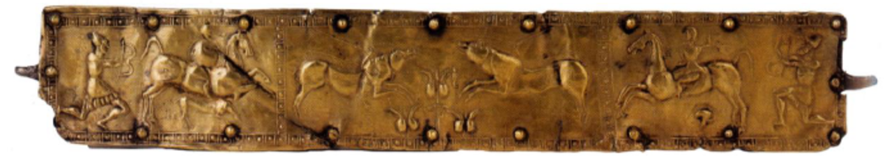 Silver gilt belt, 5th-4th century BC, Lovets, central Bulgaria