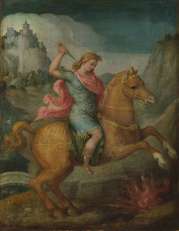 COMPARANDUM: Marcus Curtius, cr. 1520-30, possibly by Bacchiacca, Florence