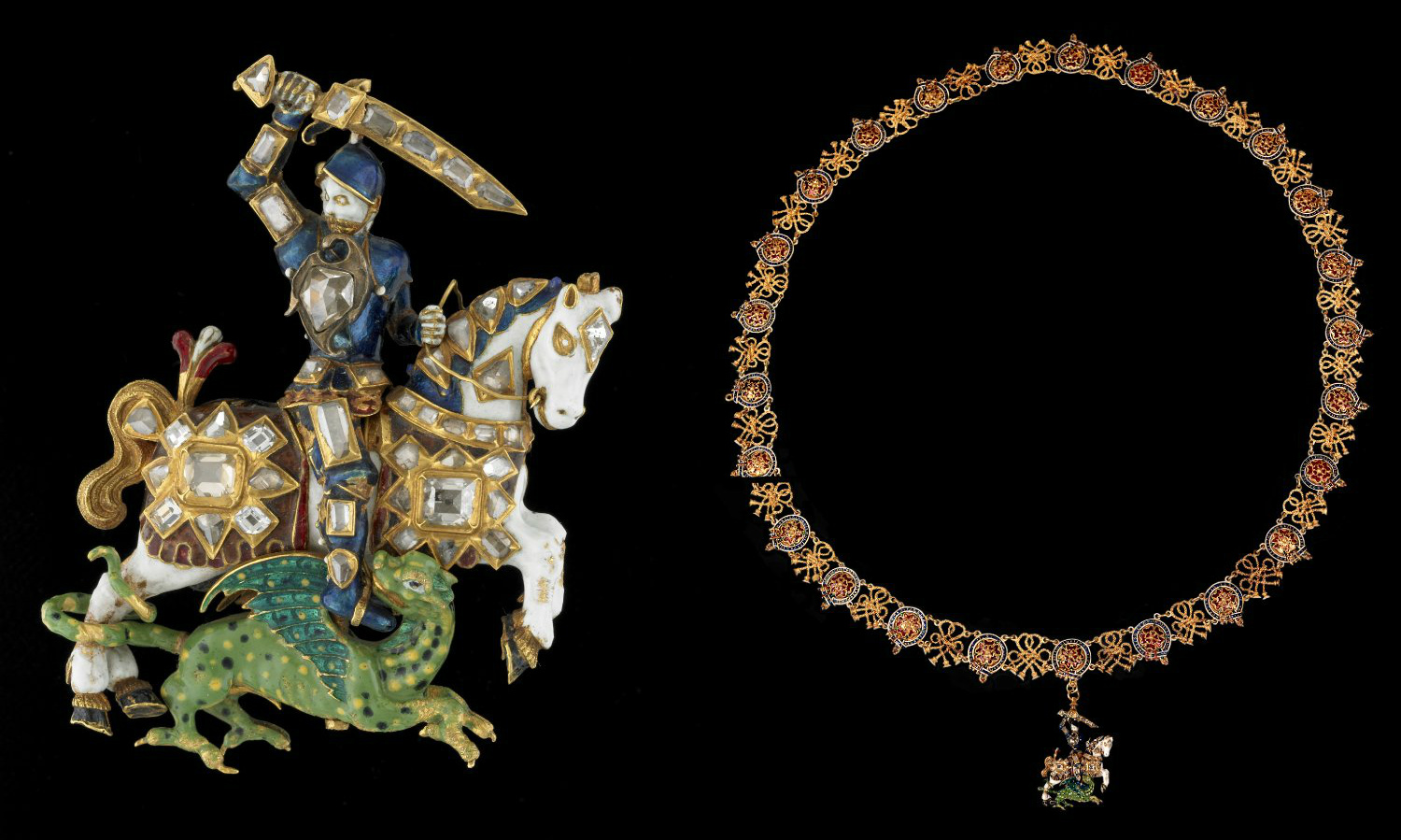 An Order of the Garter collar with Great George, 1628-9, England