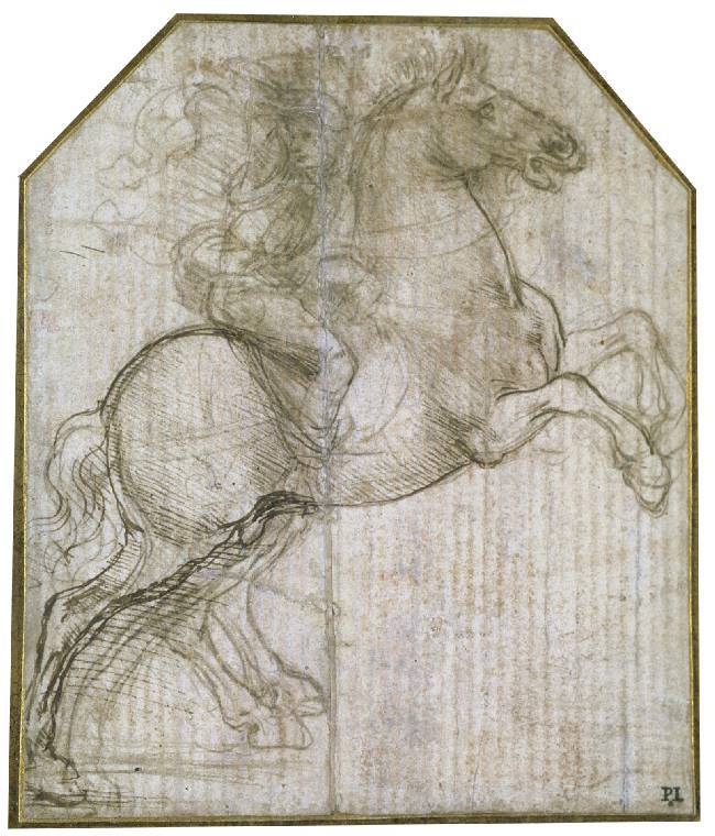 A rider on a rearing horse, 1481-2, Leonardo da Vinci