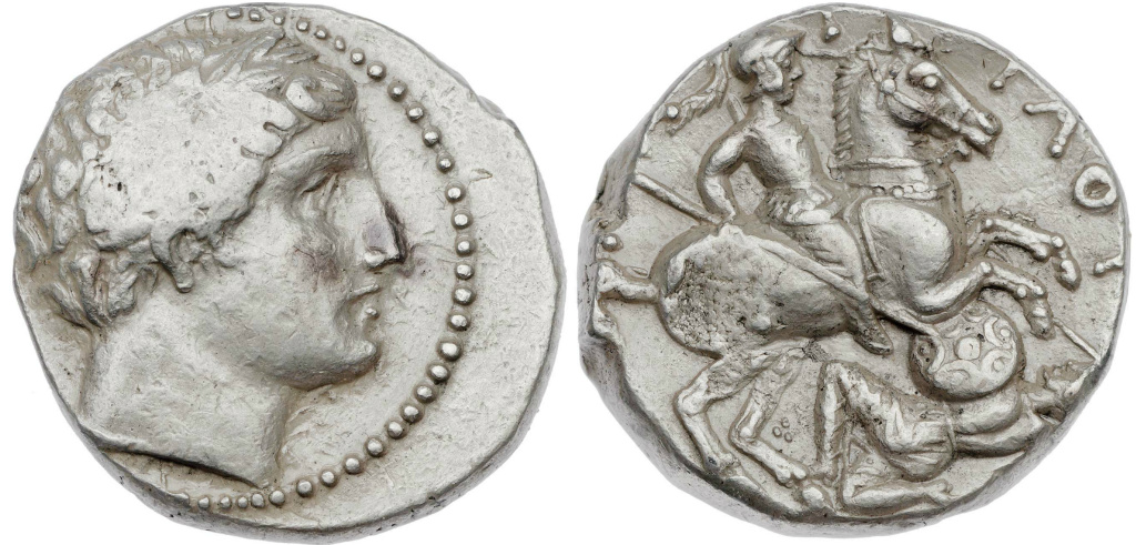 COMPARANDUM: Tetradrachm of King Paionia, 335–315 BC, Paeonia