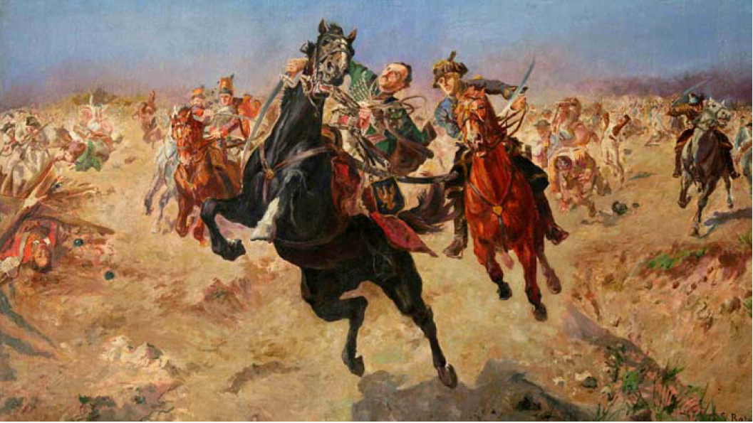 Casimir Pulaski death near savannah, 1933, Stanisław Kaczor-Batowski, Lviv, Ukraine