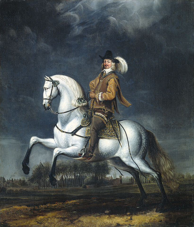 Equestrian portrait of Johan Wolfart van Brederode, 1640-70, School of Thomas de Keyser, Netherlands