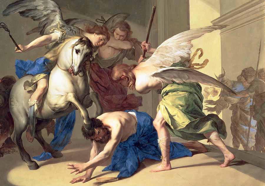 Expulsion Of Heliodorus From The Temple, cr. 1650, Bernardo Cavallino, Naples, Italy