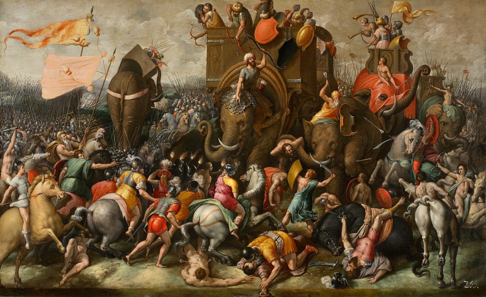 The Battle of Zama (202 BC), last third of the 16th century, Rome, Italy