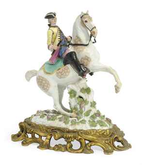 A Meissen Equestrian Figure, cr. 1745-50