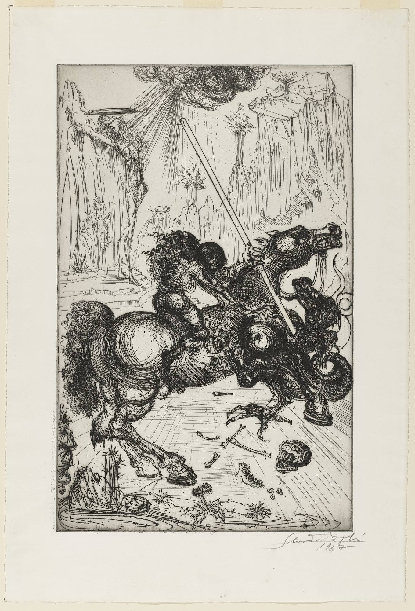 St. George and the Dragon, 1947, Salvador Dalí