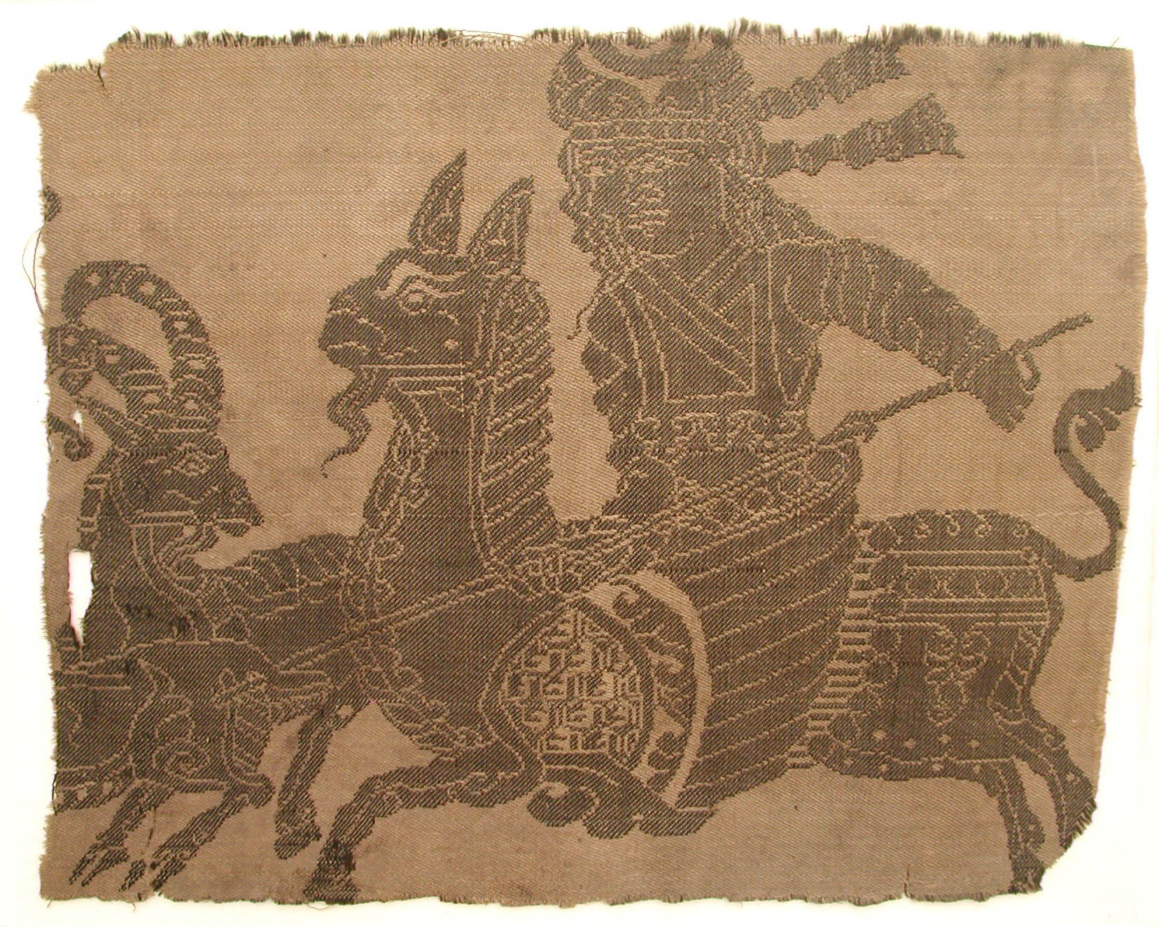 Silk Fragment, 10th–11th century, attributed to Iran